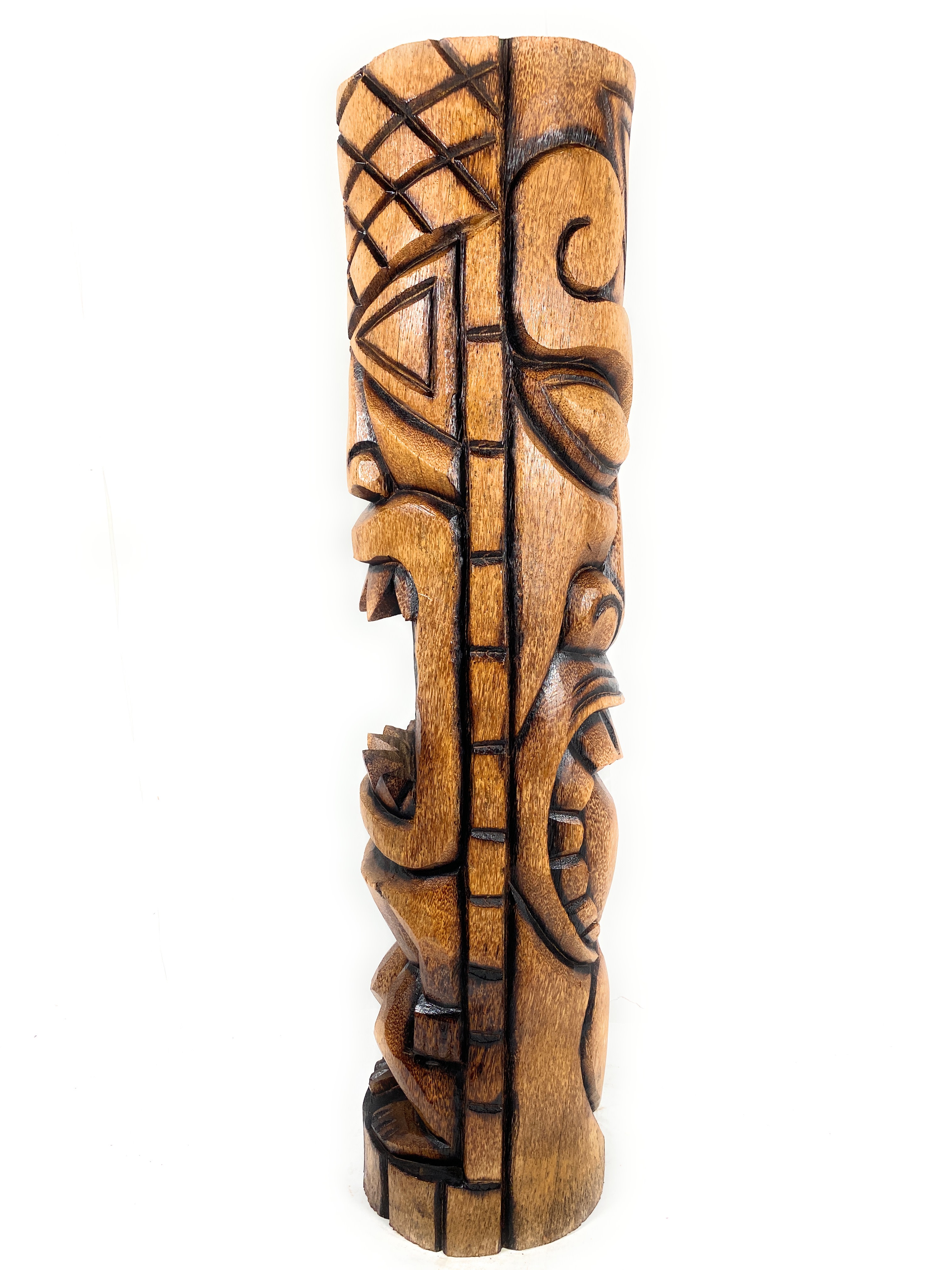 360 Degrees Carving Tiki Statue 40 inch - Burnt Accents | #lbj3061100b 360 Degrees Carving Tiki Statue 40 inch - Burnt Accents | #lbj3061100b
